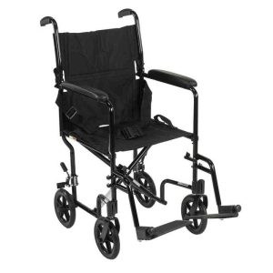Light Weight Transport Chair Black